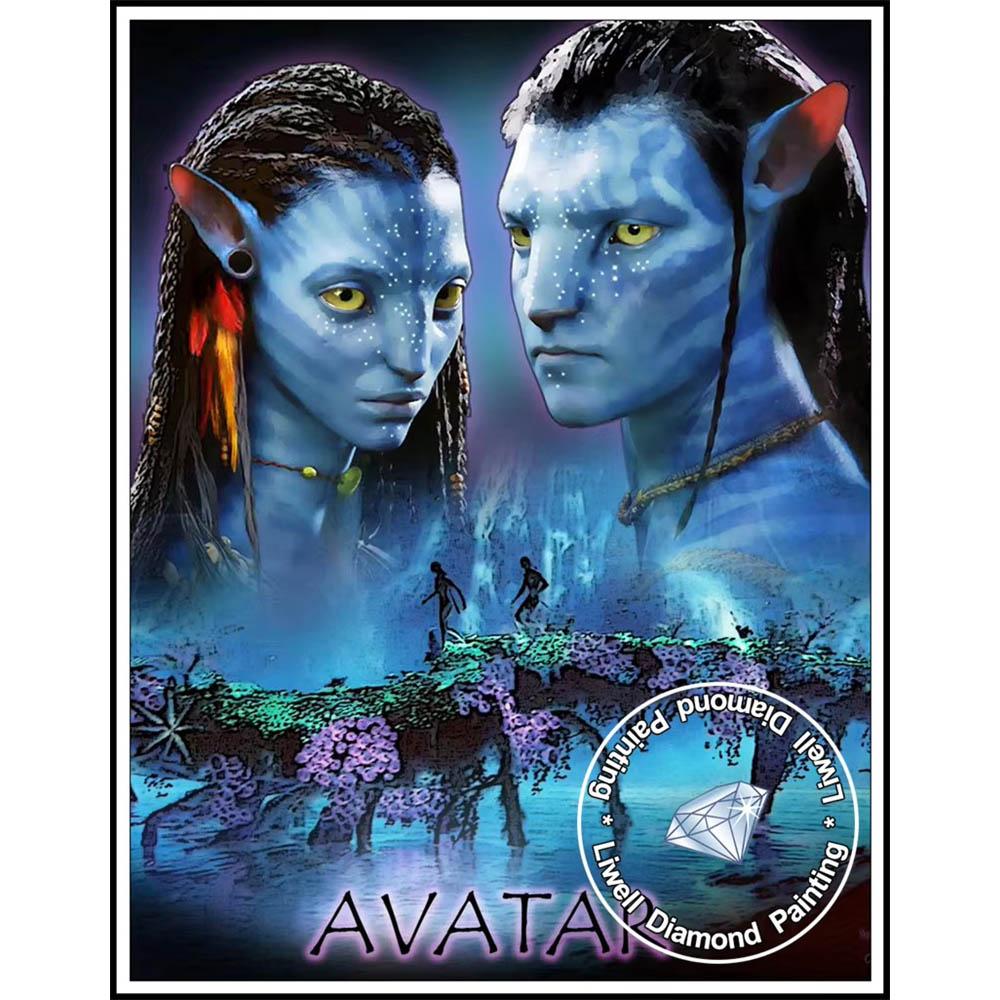 Avatar Planeta Pandora Na'vi 5D Diamantové malování Plné diamantů DIY Ručně vyráběné Diamantové malování Fantazie Dekorativní malířský set