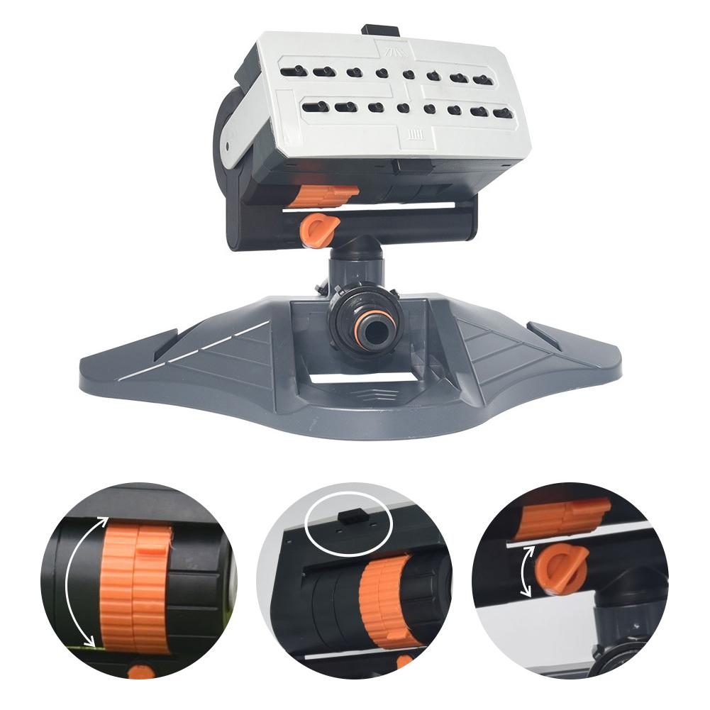 Lawn Sprinkler Garden Sprinkler Automatic 180° Rotation Adjustable Large Area Yard Sprinkler System Swing Sprayer for Home Farm