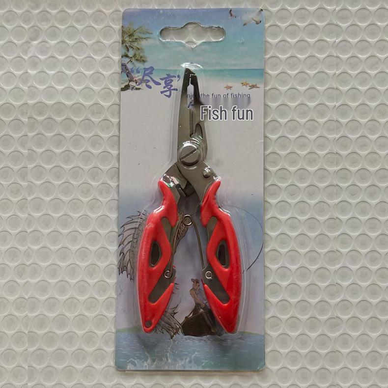 Multi-functional Fishing Gear: Pliers, Scissors, Gripper, Hook Remover, Split Ring Opener, Lure Pliers, and Hook Tying Tools