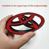 3D Toyota Overlay Emblem Badge For Corolla Camry RAV4 Hilux Yaris Front Rear Bumper Hood Trunk Logo Accessories