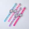Cartoon Girl Rainbow Pony Children'S Watch Silicone Student Quartz Watch