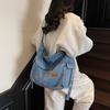 2025 New Fashion Underarm Retro Shoulder Bag Large Capacity Work Spring Denim Women's Bag Tote Bag Trend