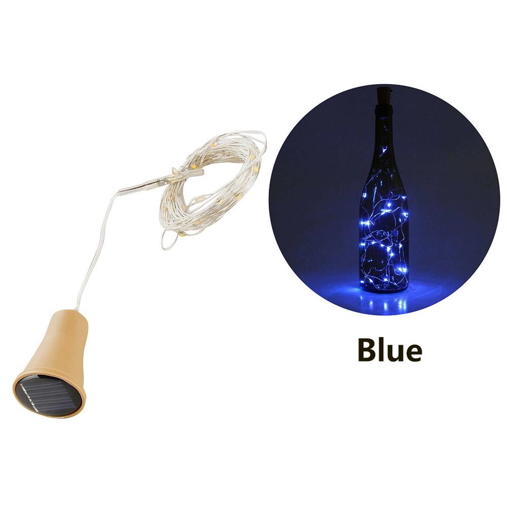 

Солнечная гирлянда для бутылок вина 2 м 20 светодиодов медная проволока гирлянда в форме пробки рождественская лампа для свадебной вечеринки садовый декор
