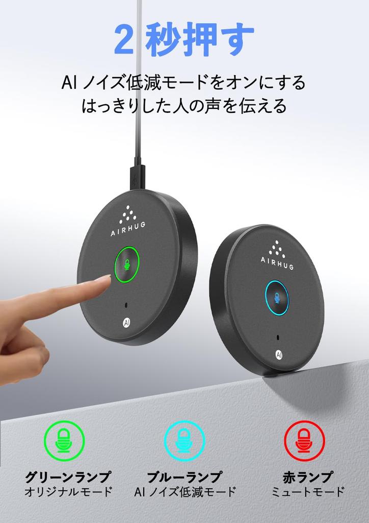 AIRHUG USB Microphone for laptops and desktop PCs (without speaker) -