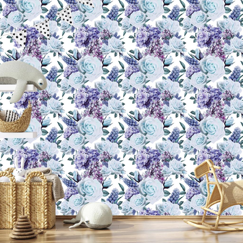 Fruit roses wallpaper for living room and bedroom 50x1000