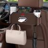 Multifunktionale Leder-Taschentuchbox Aufbewahrungsbox für die Rückseite des Autositzes Halter für Getränkebecher und Mobiltelefon für Citroen C1 C2 DS C4L VTS C-ELYSEE