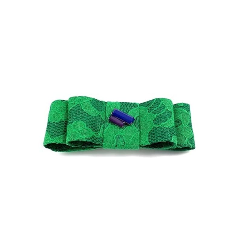 RACOHA SABRINA GREEN WIDE Hair pin