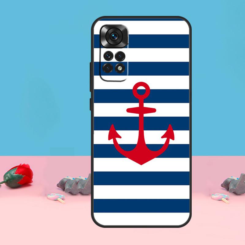 

Anchor Boat Cover For Xiaomi Redmi Note 13 10 11 12 14 Pro 11S 12S Case For Redmi 15 12C 13C 14C 10C 15C Redmi Note 14 Pro 5G