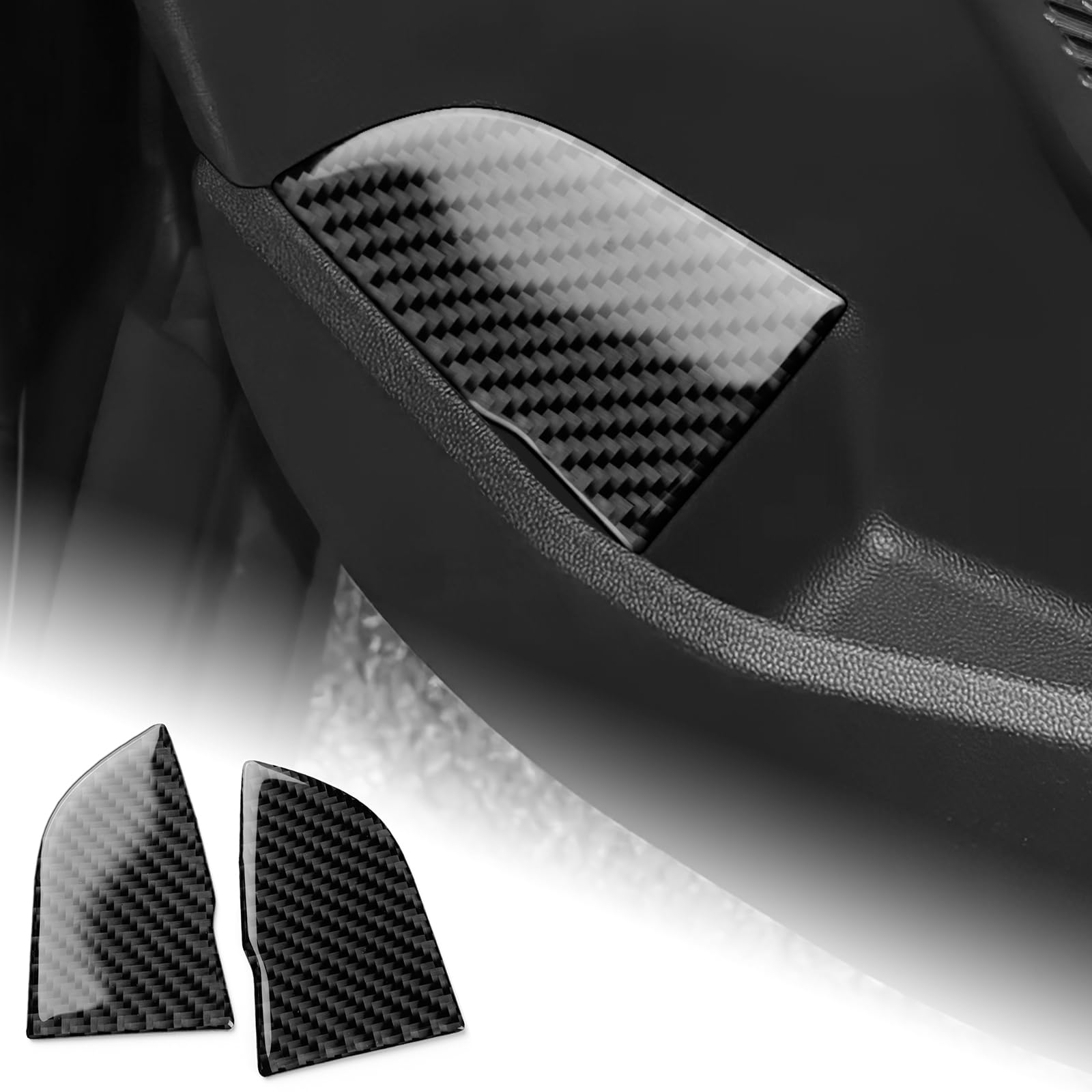 

AIRSPEED Carbon Fiber Interior Trunk Frame Cover Button Decorations for Mini Cooper and F67 Garnish for a Stylish Interior with Tape F65, F66, чёрный