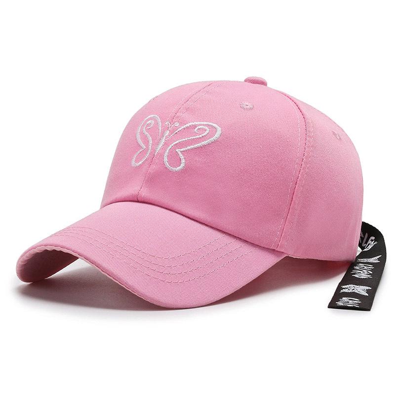 Hat Spring and Autumn New Embroidery Ribbon Baseball Cap Personalized Peaked Hat Outdoor Sun Hat Travel Hat Couple Hat