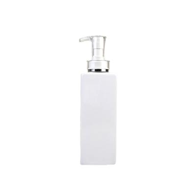 500ml PET Square Body Lotion Bottle with Press Cap and Buckle - Refillable for Shampoo or Shower Gel