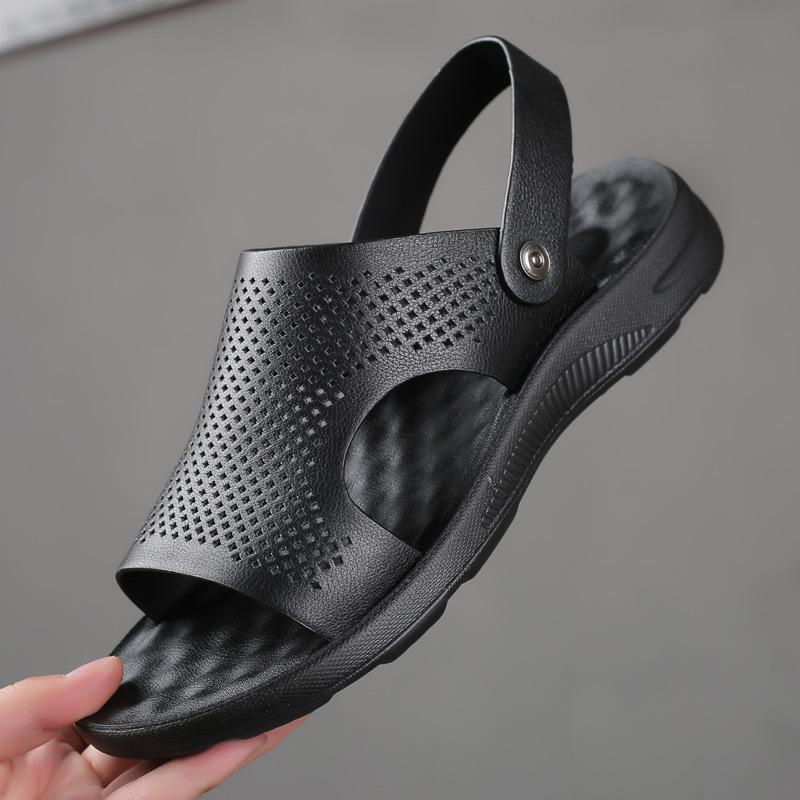 

Летние мужские кожаные сандалии из натуральной кожи, новые повседневные удобные пляжные туфли, босоножки, мужские сандалии для взрослых, Pentoufle Homme 44