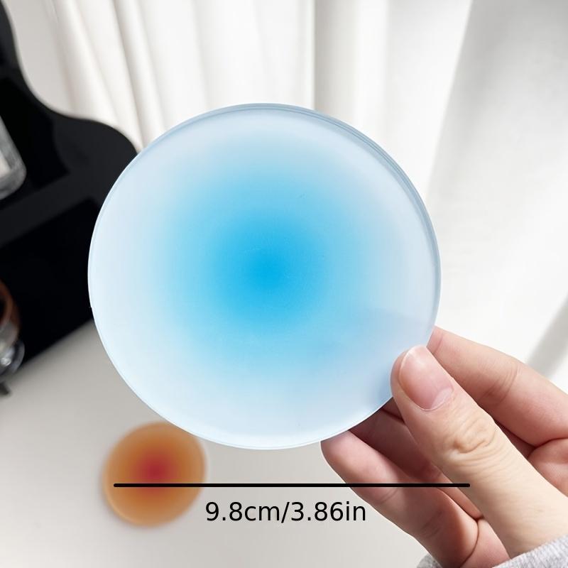 

Acrylic Creative Coasters, Colorful Gradient Round Insulated Coasters, Decorative Ornaments Shooting Props for Home Kitchen Supplies