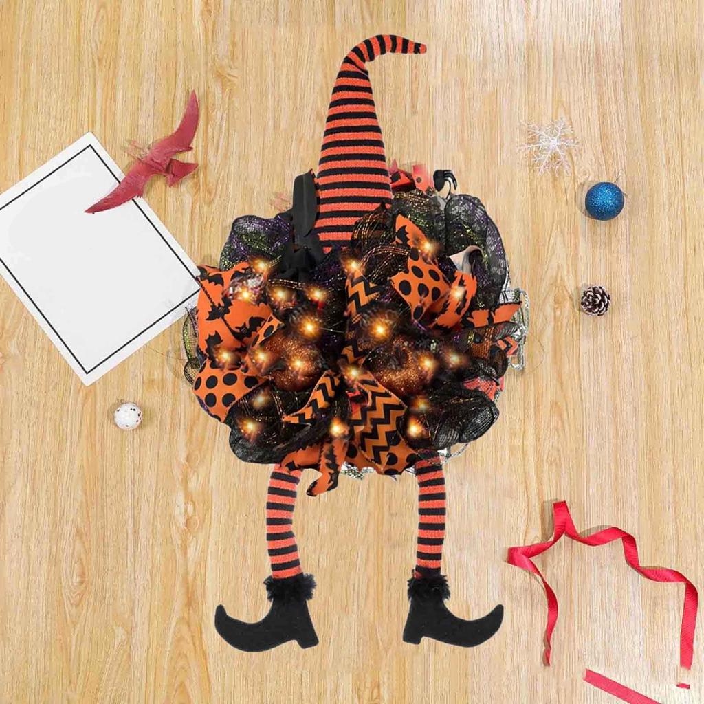 Halloween Wreath Festive Atmosphere Decorative Wreath Door Hanging Wall Hanging