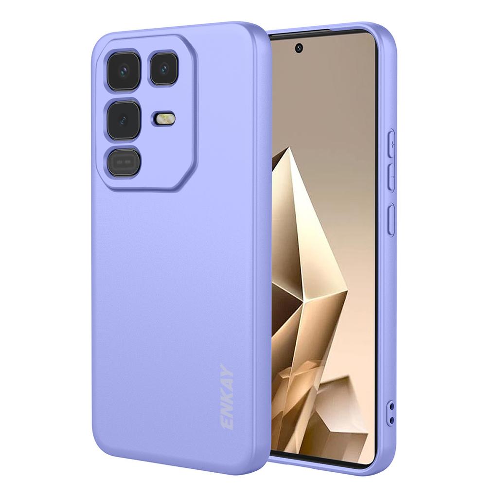 Pro Infinix Note 50 Pro 4G/Infinix Note 50 4G Silikonové pouzdro ENKAY HAT PRINCE Rovný okraj Zadní kryt mobilního telefonu