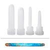 4pcs DIY Pen Mold Epoxy Resin Molds Transparent Pen Silicone Mould Dried Flower Resin Decorative Craft Jewelry Mould