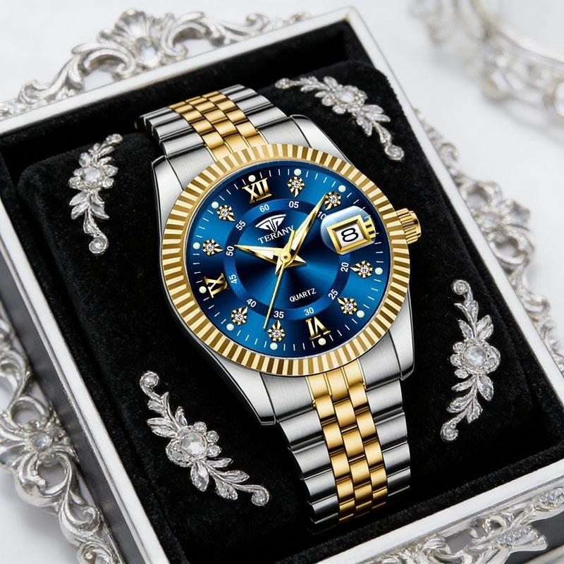 Men's Watch Calendar Fashion Casual Steel Belt Quartz Watch