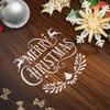 8/12/16pcs Christmas Painting Templates Stencils Xmas Tree Balls Snowflake Pattern DIY Craft Gift Boxes Walls Floor Art Painting