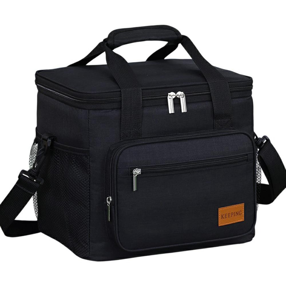 7035 Portable Picnic Tote Insulated Bag Oxford Fabric Large Capacity Outdoor Camping Lunch Box