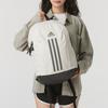 Adidas Classic Stripe Zipper Backpack Recycled Polyester Unisex Backpacks Brown Black IX3178