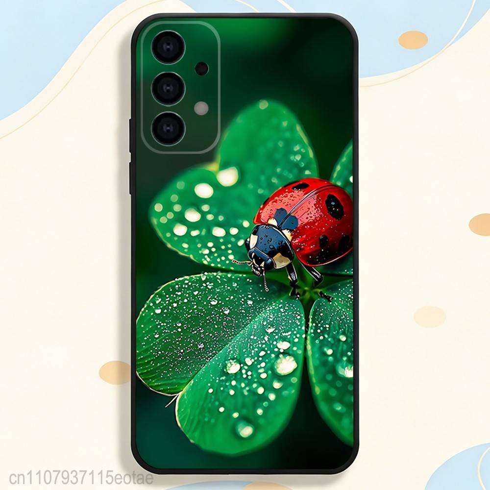 Insect Seven-Star ladybug Phone Case for Samsung S series s21 s22 s23 s24 s25 S26 FE Plus Ultra TPU Soft to Skin-friendly case