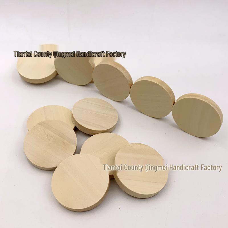 

Round Wooden Slices (No Hole/With Hole), 25-50mm, 5mm Thick