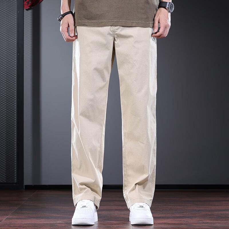

Мужские летние брюки Jie Leinong в стиле business casual прямого кроя L