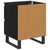 Nightstand Black Oak Look 40 x 35 x 50 cm Wood Based Panel