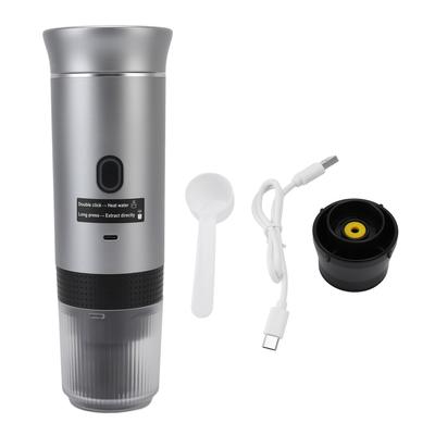Portable Electric Coffee Maker 120ml 304 Stainless Steel Automatic Heating Travel Coffee Machine