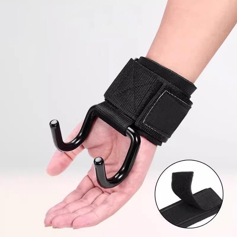 Fitness Haltere Protecție Palmă Cârlig de Încheietură pentru Tracțiuni Bară Orizontală Echipament Sportiv Antrenament de Forță Cârlig de Asistență pentru Mână