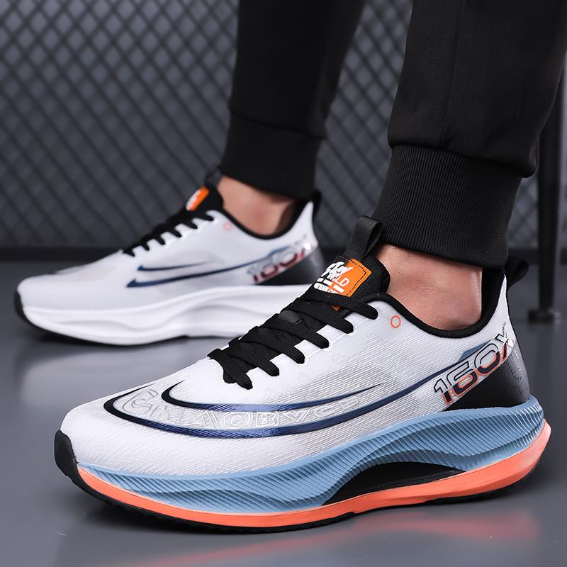 Summer Men'S Breathable Lightweight Anti Slip High Quality Shock Absorbent Running Shoes 38-45 Tri Color