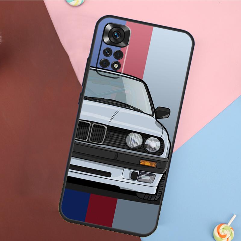 Japan JDM Sports Car Case For Xiaomi Redmi Note 11 11S 10 10S 9 9S 12 Pro Redmi 12C 9C 10A 10C Soft Cover Shell