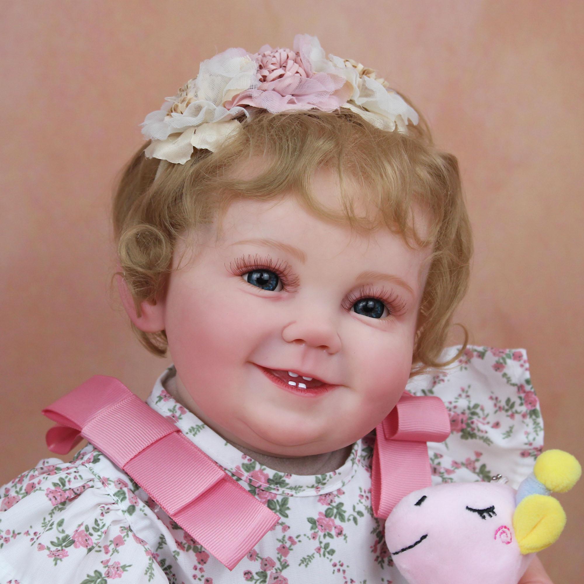 50 см 3D мраморная текстура кожи с видимыми венами мягкая силиконовая кукла реборн — фото 4