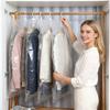 Pack of 6 Multiple Size Hanging Vacuum Storage Bags Offering Wrinkle Prevention and Dust Protective