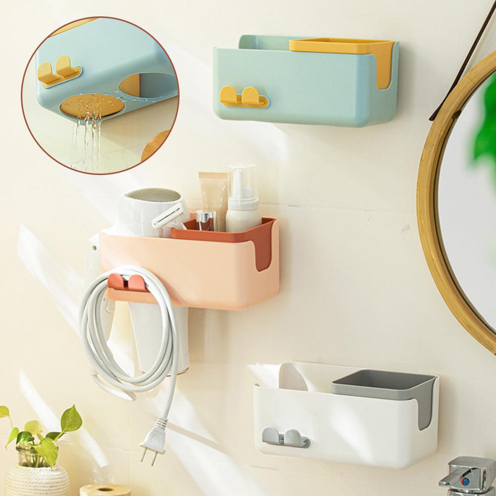 Heißer Magischer Wandmontage-Aufbewahrungsständer Keine Spuren Aufkleber Kreativer Saugbecher Haartrocknerhalter Kammgestell Ständer Badezimmerzubehör