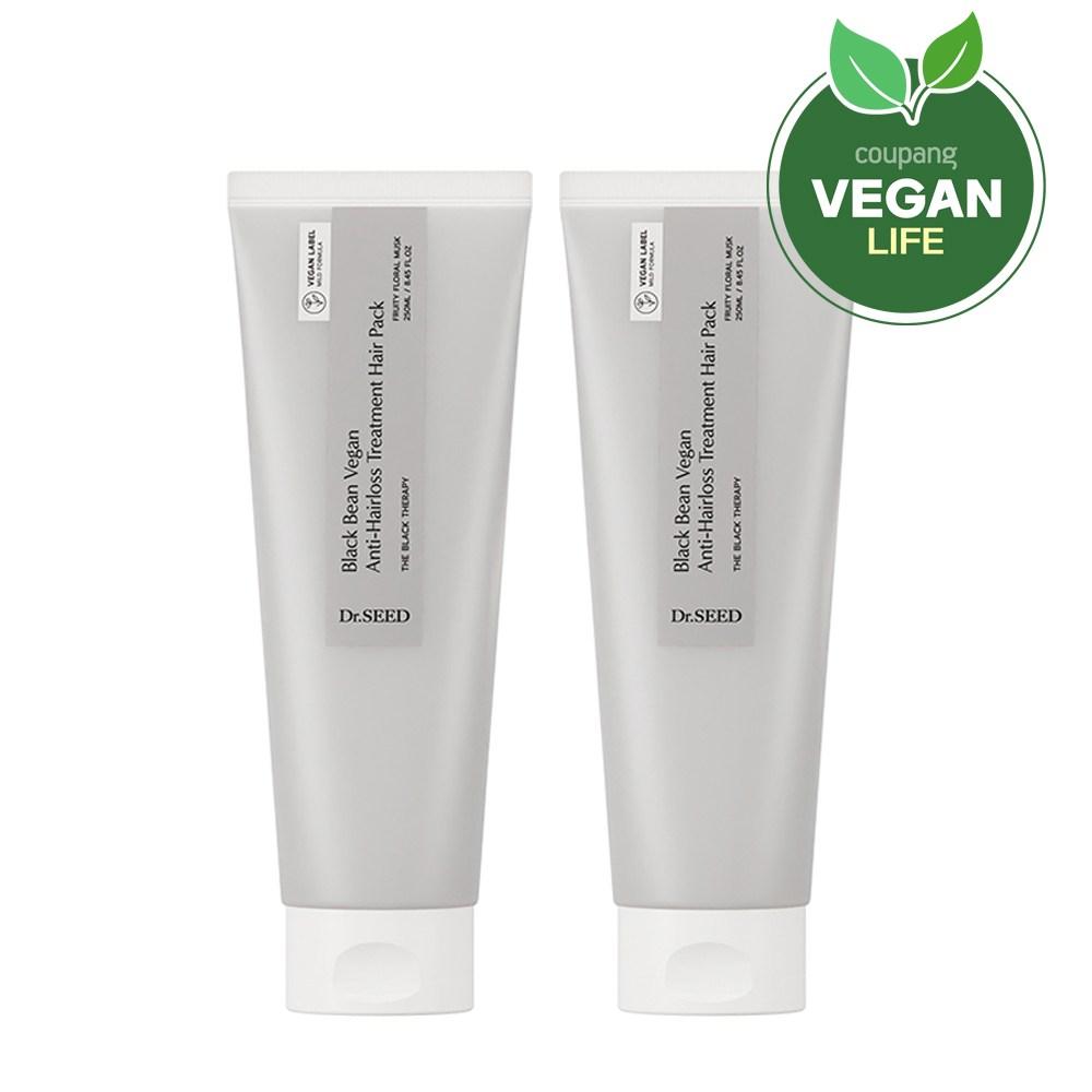 

Dr. Seed Black Bean Vegan Hair Loss Treatment Hair Pack, 2 packs, 250ml