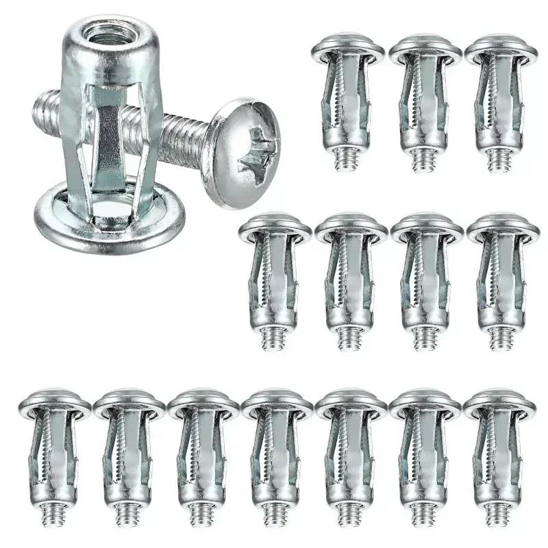 NEW 10/50pc Jack Nuts Screw Petal Screw Anchors Petal Expansion Plugs for Curtain Expansion Clamp Petal Rivet Lock Jack Nut Bolt
