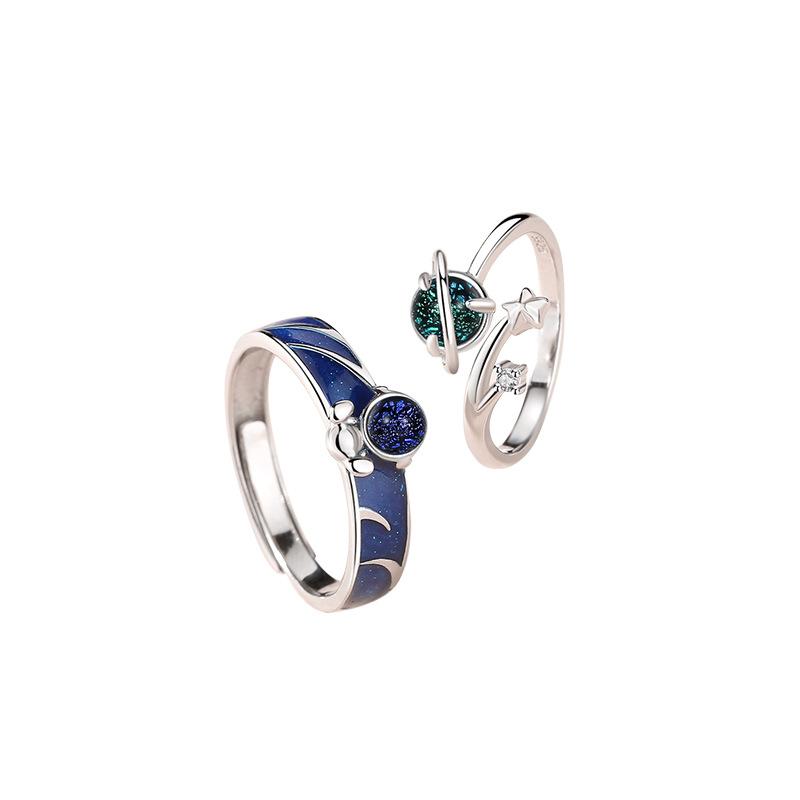 Tancise Klassisk 925 Sterling Sølv Zircon Ring Dame Smykker Bryllup Løfte Party Gift