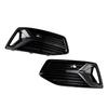 2PCS Front Bumper Fog Light Cover Grill Grille Fit A6 C8 2019-2023