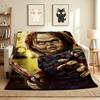 Chucky Horror Flannel Blanket Throw Blanket Soft Warm Sofa Bed Camping Car home Decor Unique Christmas Gift C93073