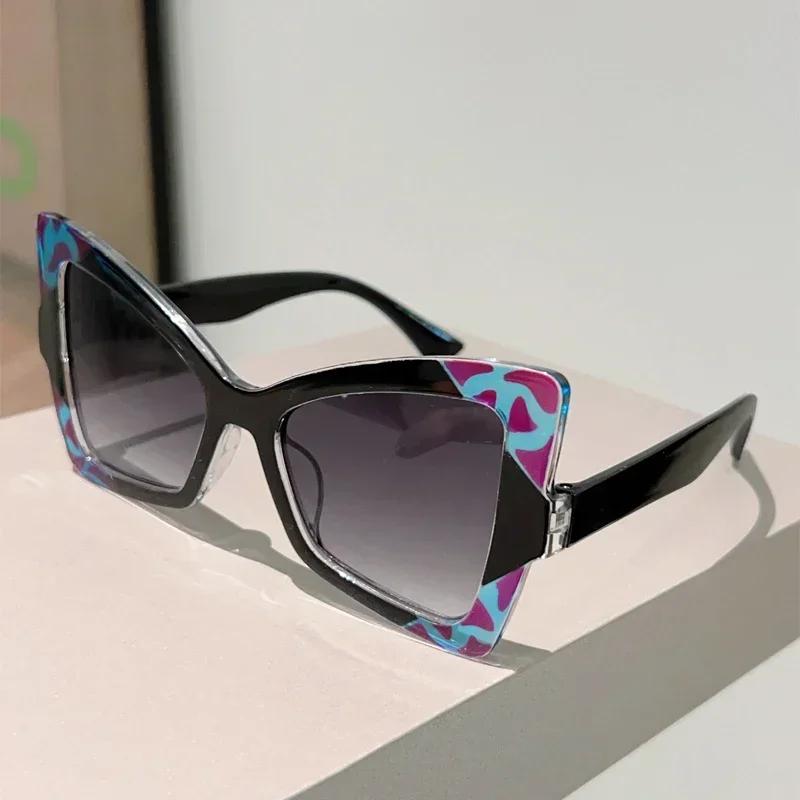 Butterfly Shaped Sunglasses Fashion Oversize Gradient Shades Eyewear Unisex Individual Design Sense Outdoor Uv400 Eyeglasses