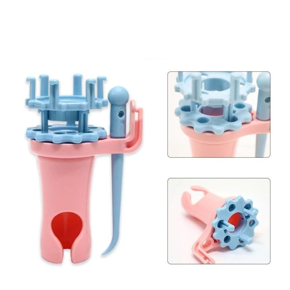 Manual Spool Knitter Plastic Bracelet Weaver Yarn Wool Knitter Knitting Spool Handmade Weaving