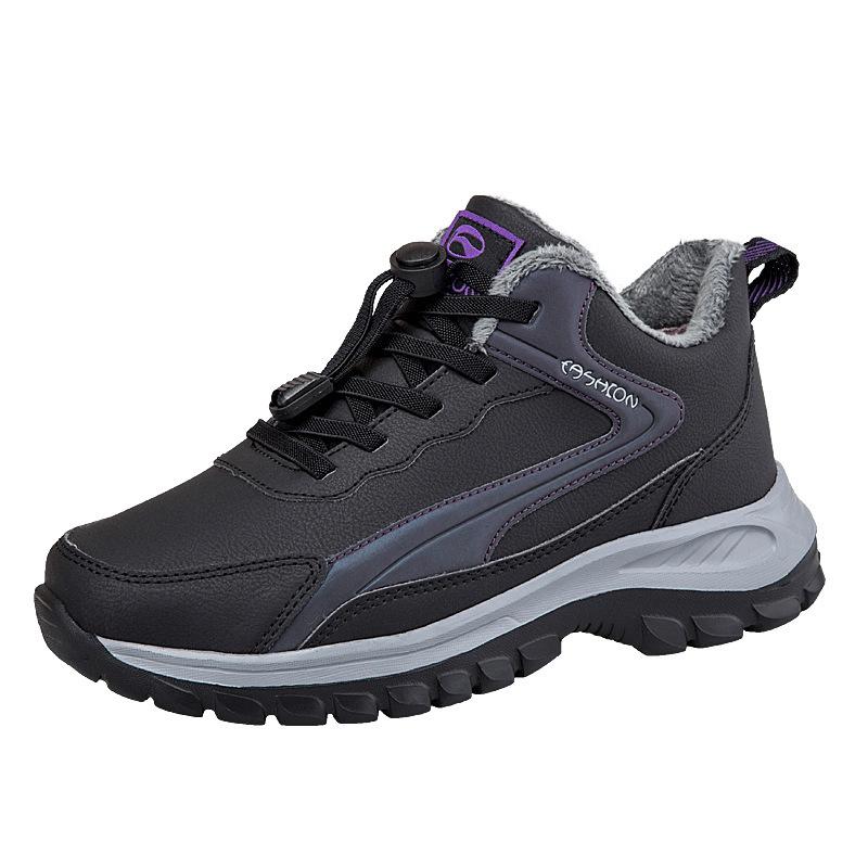 Winter Grandpa Travel Velvet Warm Non-slip Father Sports Cotton Shoes