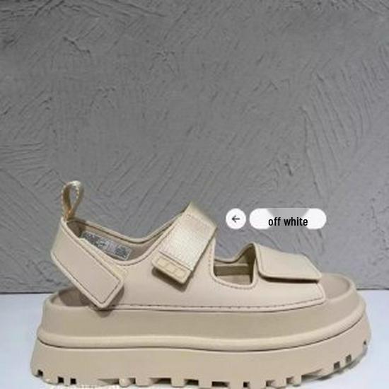 2024 Summer Comfortable Thick Bottom Open Toe Velcro Strap Fashion Sandals for Beach