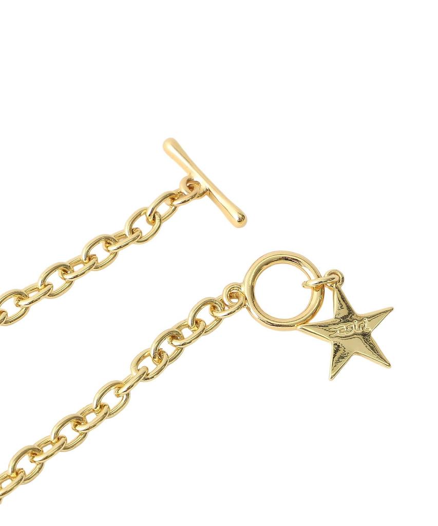[X-girl] XG Star Logo 2-Way Necklace 105253054022 GOLD ONE SIZE