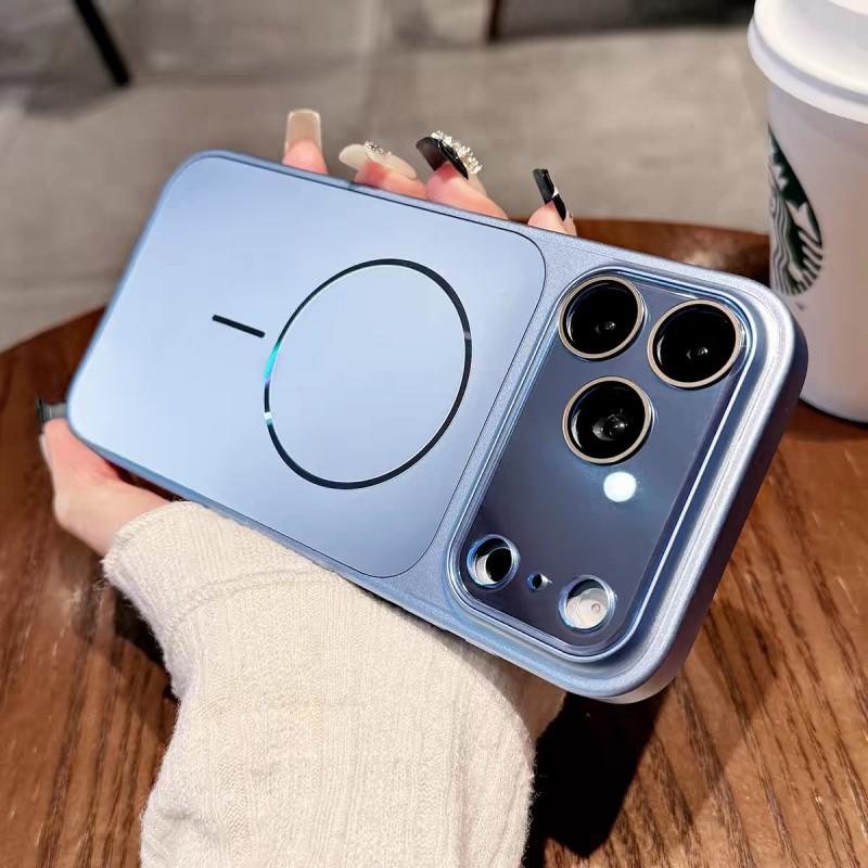 Matte Finish Magnetic Phone Case IPhone 18 Pro Max 17 16 15 Series With Camera Button Cover Full Protection