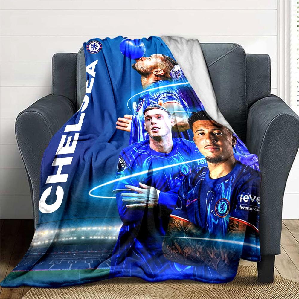 Chelsea Fc Football Player Blanket Soft & Cozy Great for Livingroom Bedding Office Four Seasons Multipurpose Stylish Decor