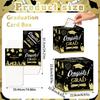 Graduation Voting Box Black Golden Class of 2025 Congrats Grad Card Box Set Congratulations Graduation Party Decoration Gift Box