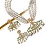Cross Border Medieval Style Saturn Pearl Necklace Queen Dowager Vivian Waterdrop Tassel Vintage Earrings