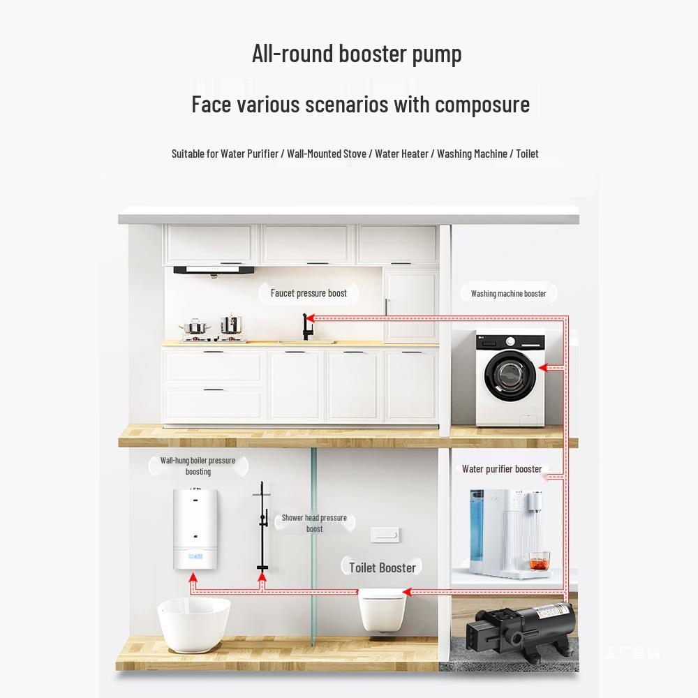 Leishi Tai Self-Priming Household Water Purifier Booster Pump - Mini Automatic Diaphragm Pump